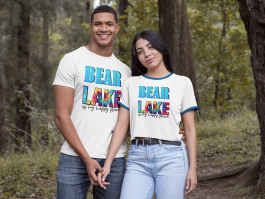 Bear Lake is My Happy Place Short-Sleeve Unisex T-Shirt (Dark Colors)