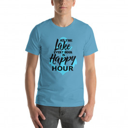 At the Lake Every Hour is Happy Hour Short-Sleeve Unisex T-Shirt