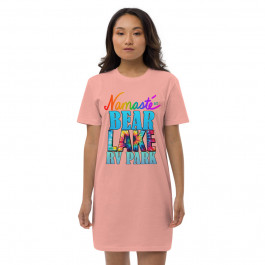 Namaste at Bear Lake RV Park Organic Cotton T-shirt Dress