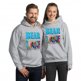 Bear Lake is My Happy Place Unisex Hoodie (Light Colors)
