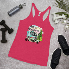 Day Drinking at the Camper Women's Racerback Tank